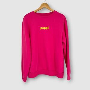 Poppi x Target Pink Graphic Crewneck Sweatshirt Size Medium
